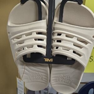 Teva Beige Slide Sandals
